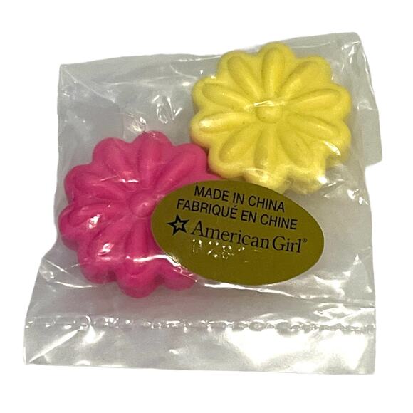 NEW 2 American Girl Doll FLOWER BAR SOAP Julie Bathroom Accessories Daisies Toy - Picture 4 of 5